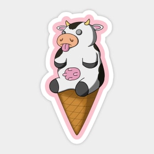 CowLick Sticker